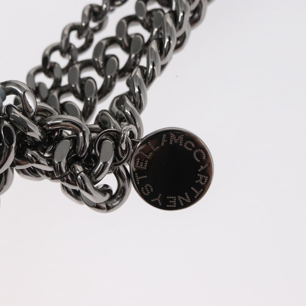 Stella MacCartney Falabella Chain Bag Suede Light Blue Silver 371223 Auth am9649