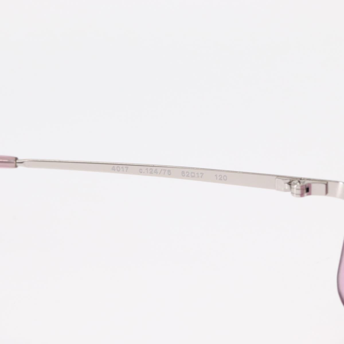 CHANEL COCO Mark Sunglasses metal Pink CC Auth am9657