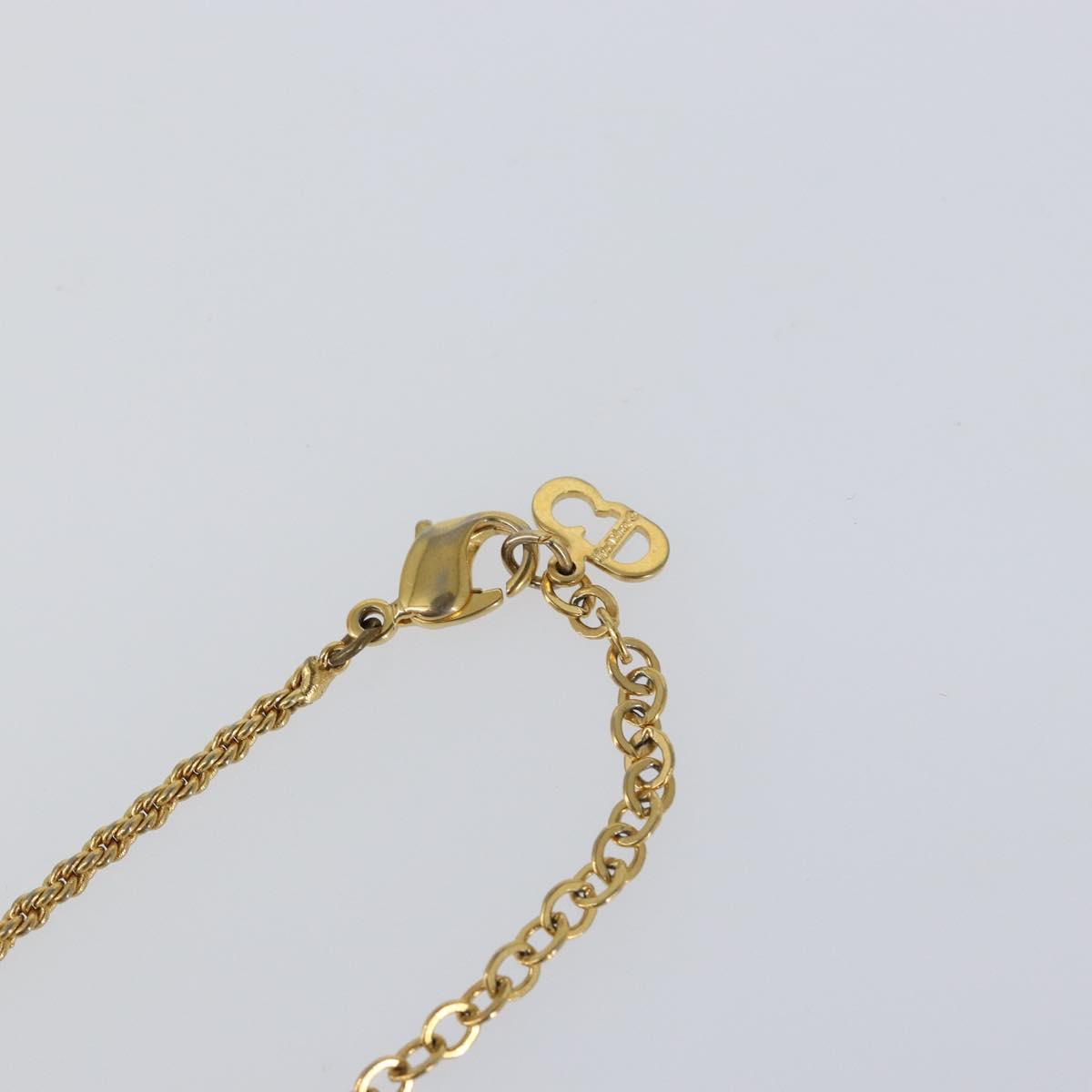 Christian Dior Necklace metal Gold Auth am9660