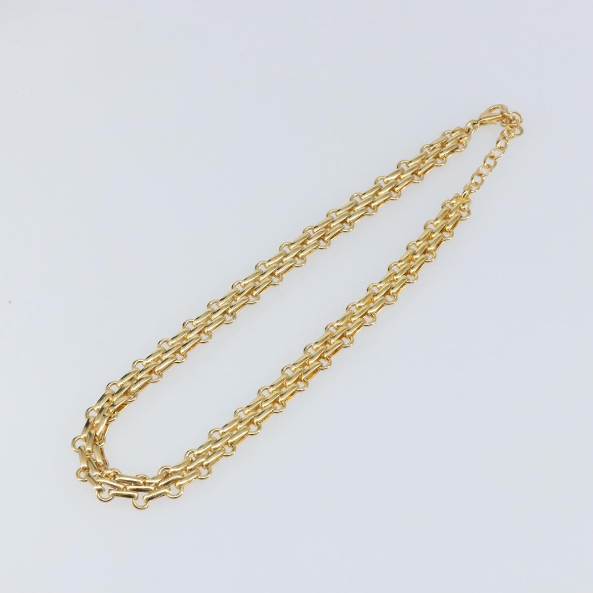 Christian Dior Necklace metal Gold Auth am9662