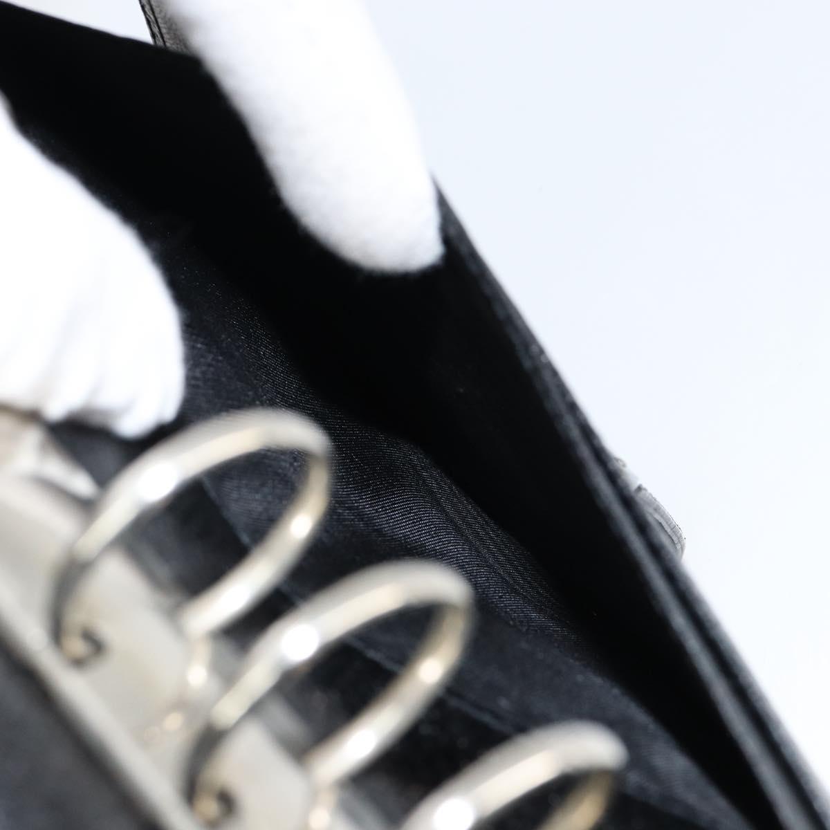 GUCCI GG Canvas Agenda Day Planner Cover Black 115241 Auth am9669