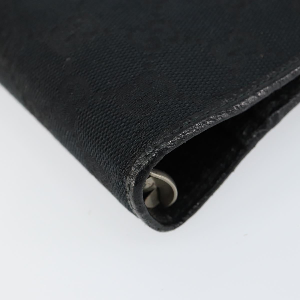 GUCCI GG Canvas Agenda Day Planner Cover Black 115241 Auth am9669