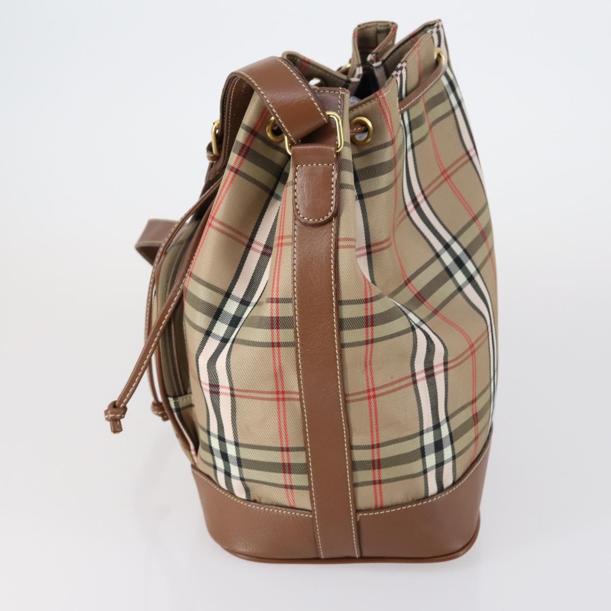 VALENTINO Clutch Bag PVC 3 Set Brown Beige Auth am9678