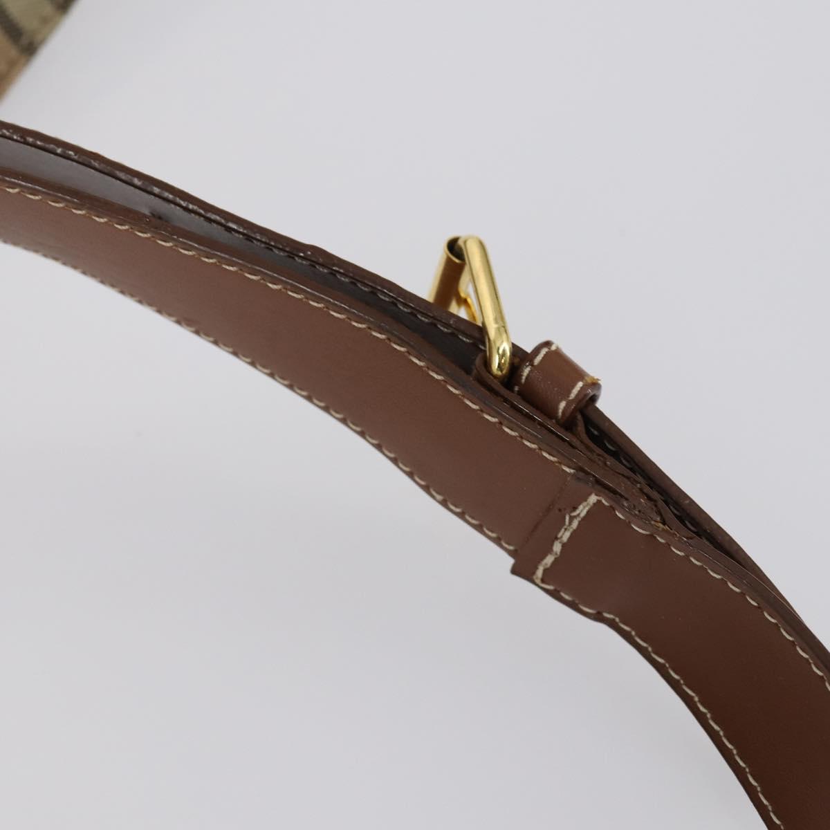 VALENTINO Clutch Bag PVC 3 Set Brown Beige Auth am9678