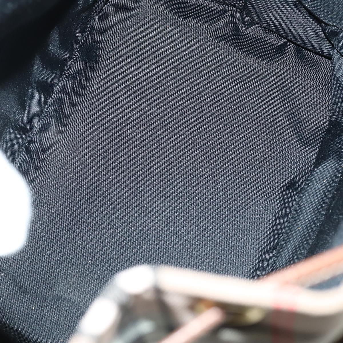 VALENTINO Clutch Bag PVC 3 Set Brown Beige Auth am9678