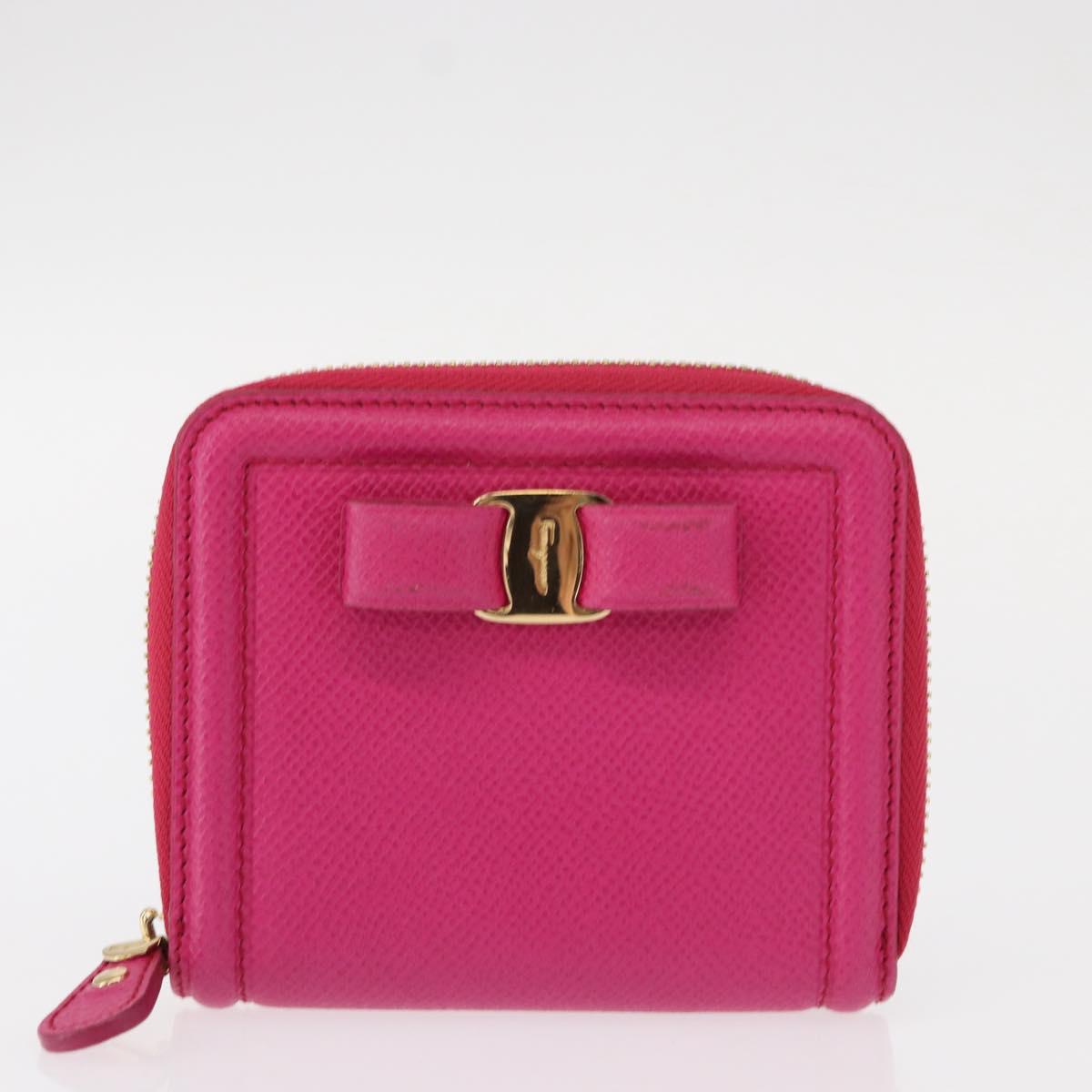 Salvatore Ferragamo Cartier Accessory Wallet 2 Set Pink Gold Auth am9679