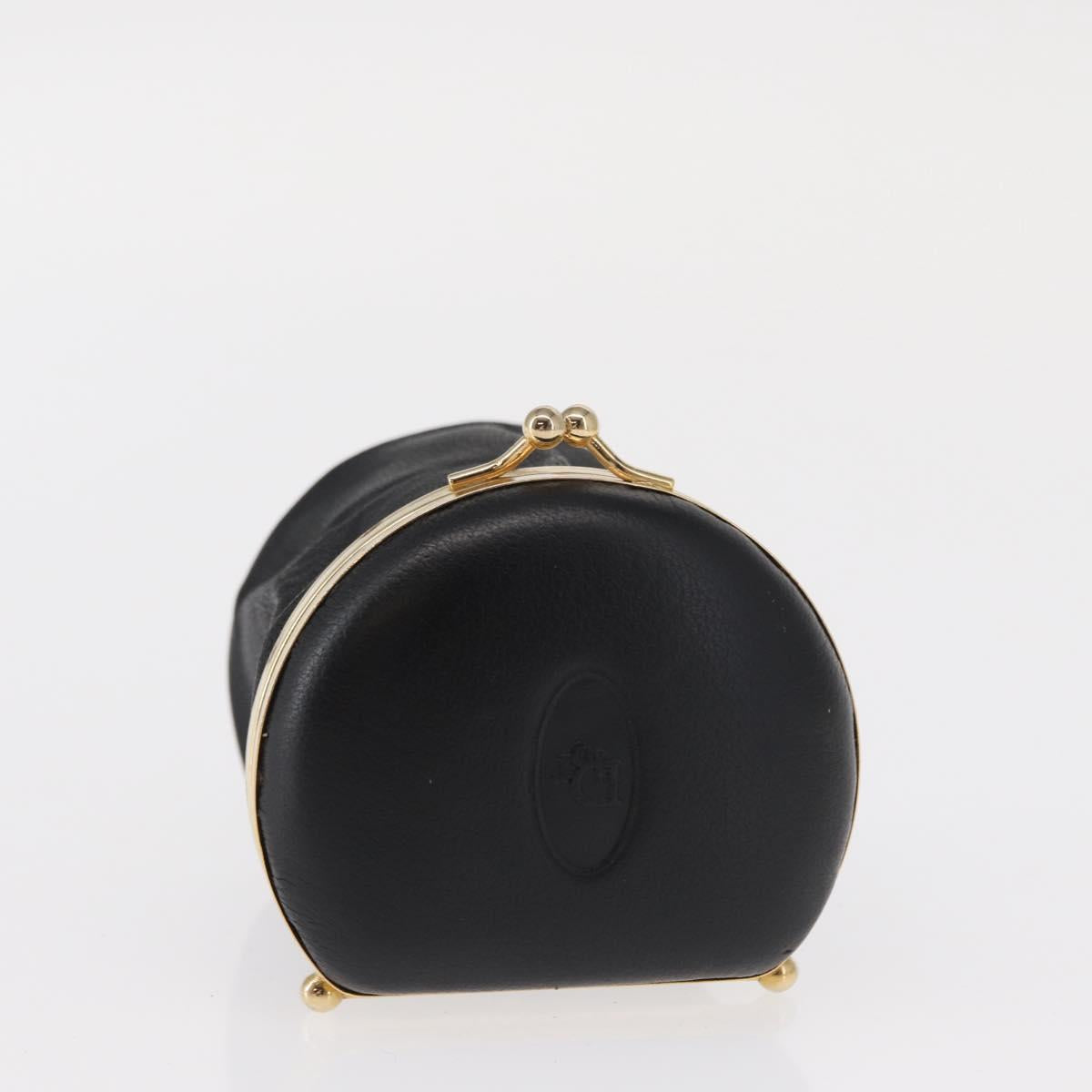 Christian Dior Jewelry Case 2 Set Black Beige Auth am9680