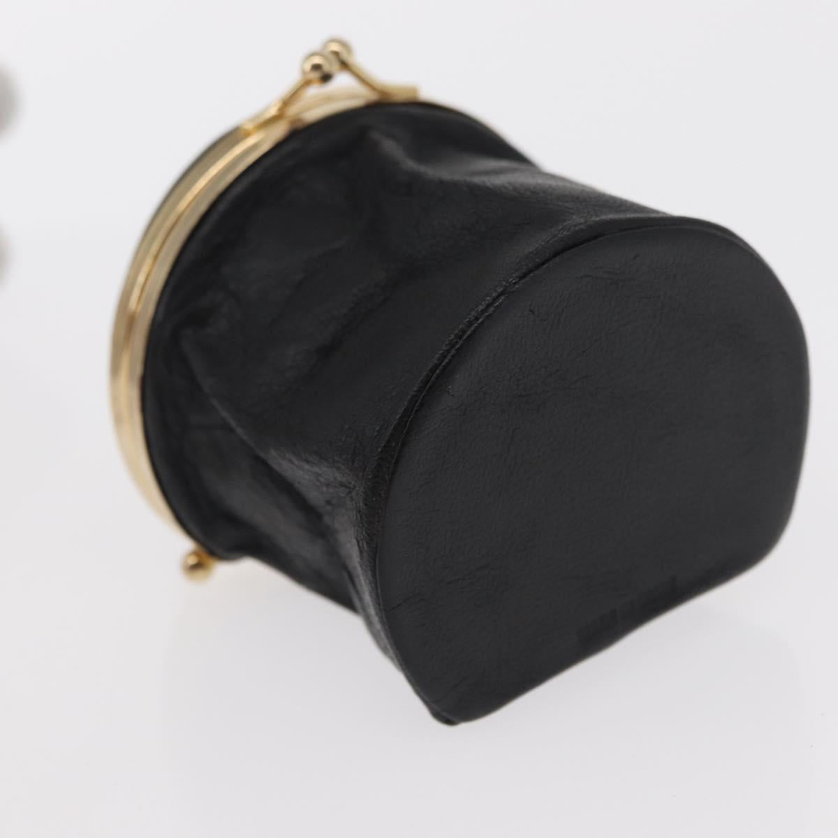 Christian Dior Jewelry Case 2 Set Black Beige Auth am9680