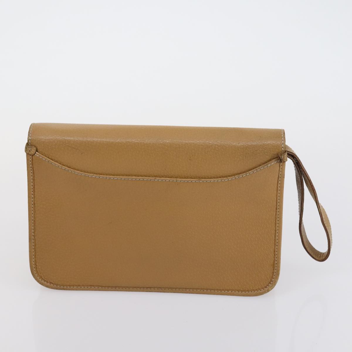 Salvatore Ferragamo Shoulder Bag Leather 3 Set Bordeaux Silver beige Auth am9685