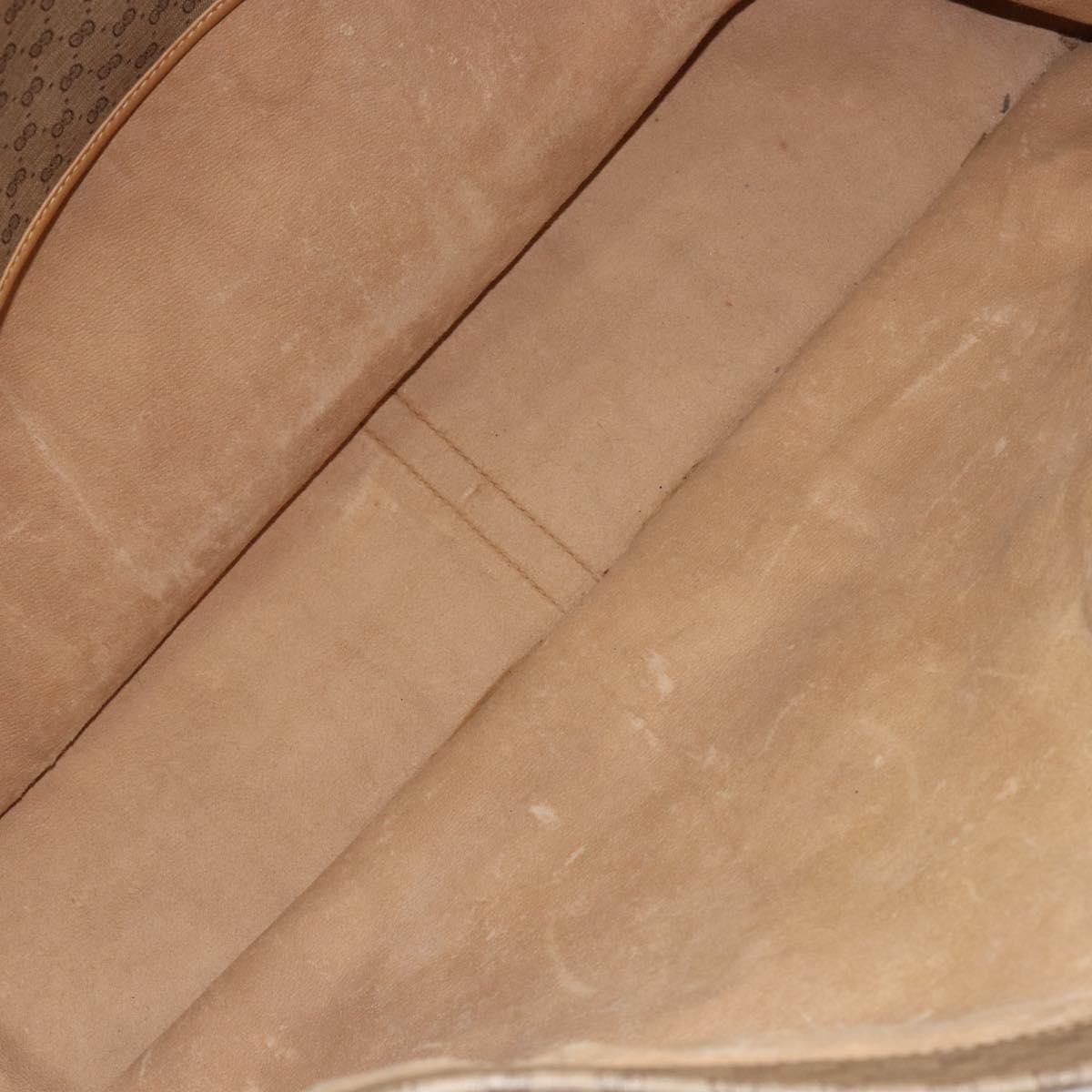 GUCCI Micro GG Supreme Tote Bag PVC Beige Gold Auth am9689