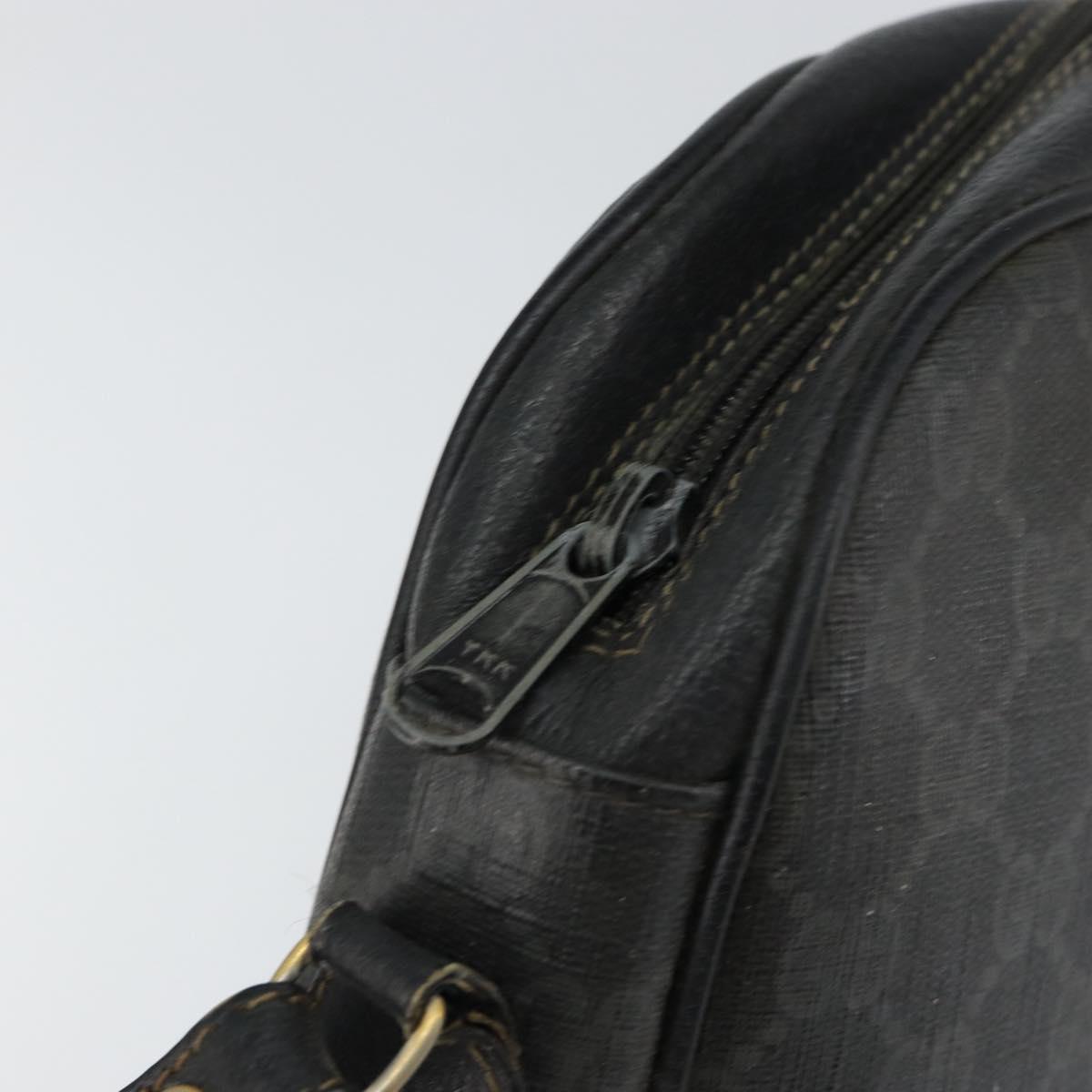 GUCCI GG Supreme Web Sherry Line Clutch Bag Black Gold 156 01 034 Auth am9691