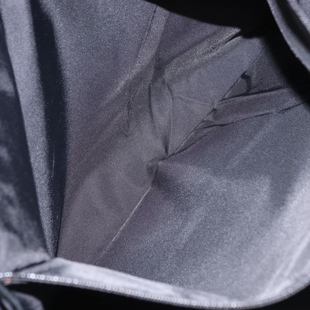 CHANEL New Travel Line Tote Bag Nylon Black gold CC Auth am9695