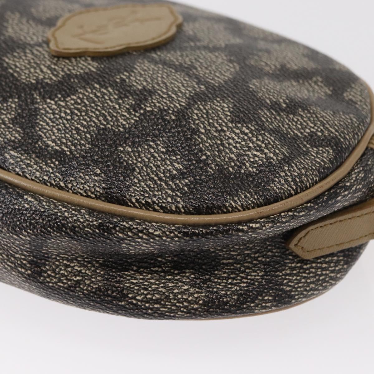 SAINT LAURENT Shoulder Bag PVC Leather Beige Auth am9701