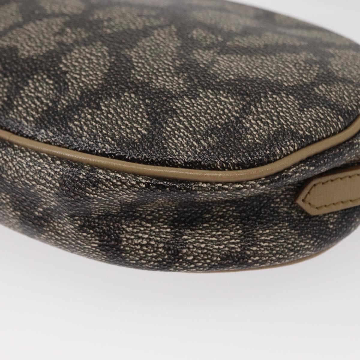 SAINT LAURENT Shoulder Bag PVC Leather Beige Auth am9701