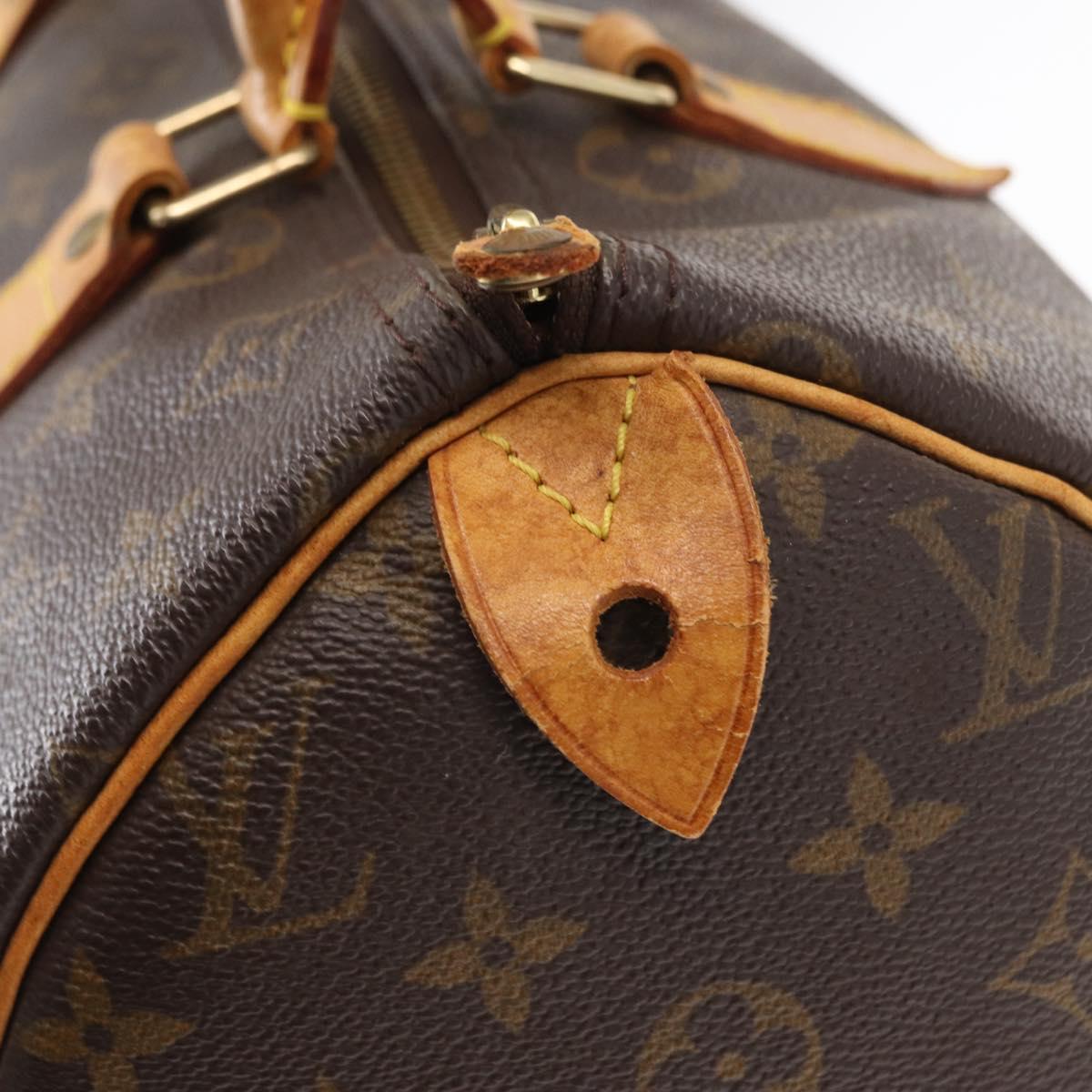 LOUIS VUITTON Monogram Speedy 30 Hand Bag M41526 LV Auth am9709