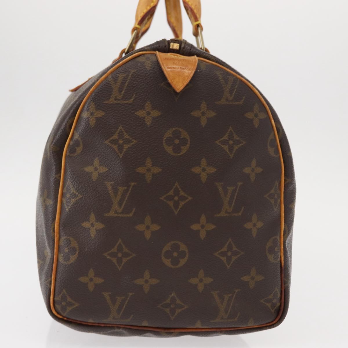 LOUIS VUITTON Monogram Speedy 30 Hand Bag M41526 LV Auth am9709