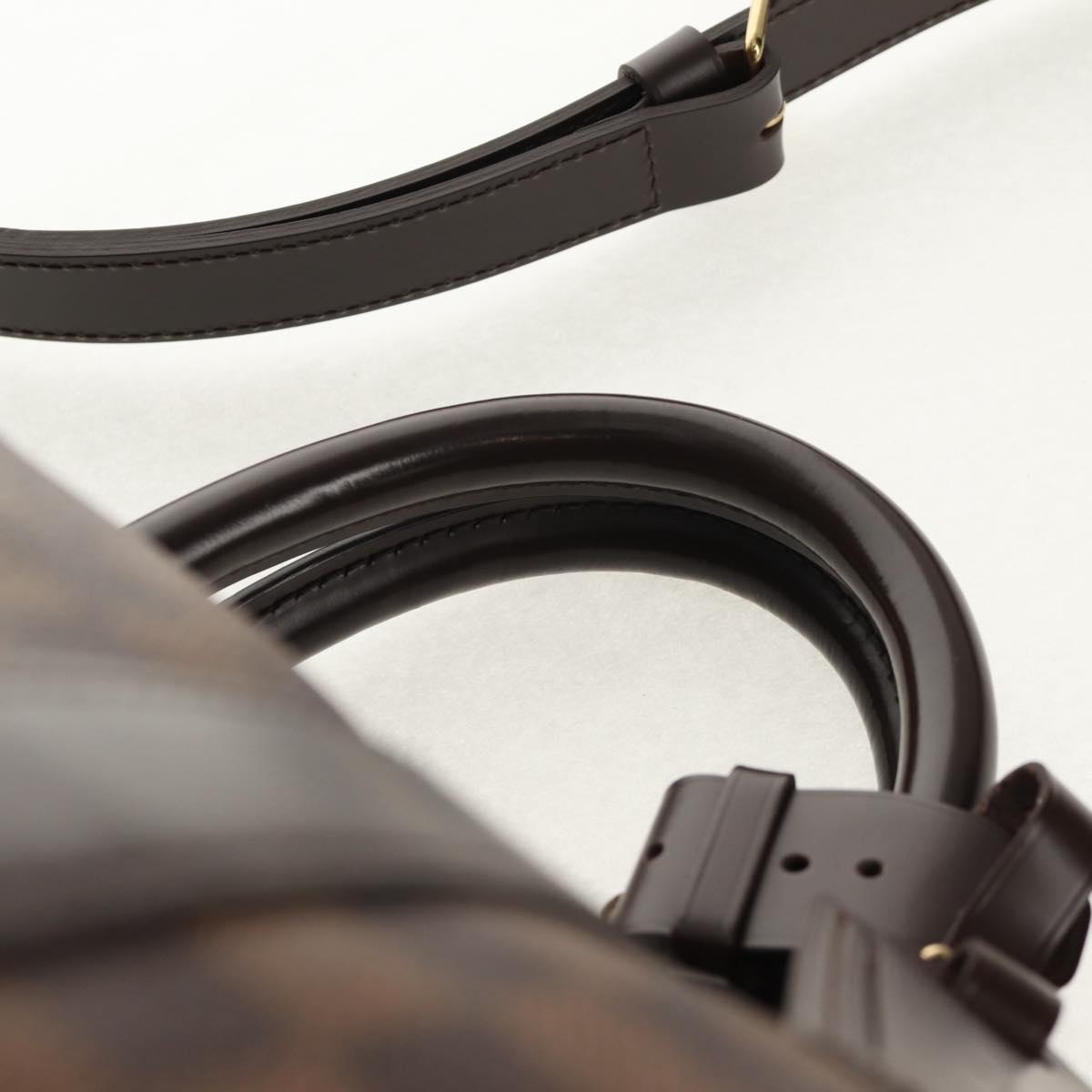 LOUIS VUITTON Damier Ebene Keepall Bandouliere 55 Boston Bag N41414 Auth am9712V