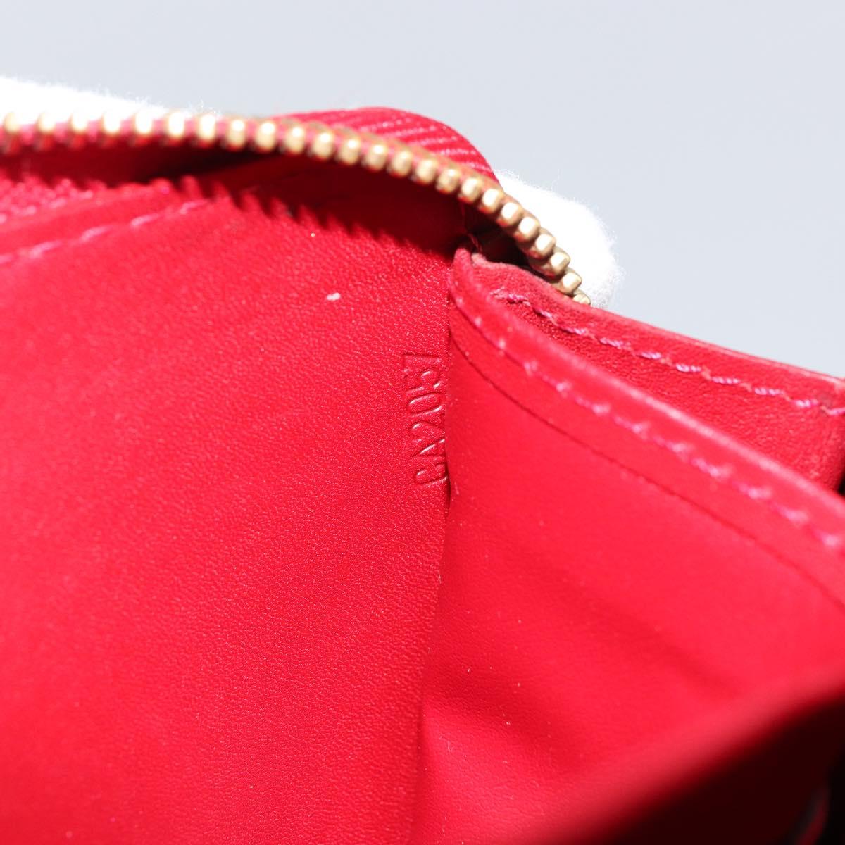 LOUIS VUITTON Vernis Zippy Wallet Wallet Pomme D'amour M91981 LV Auth am9713