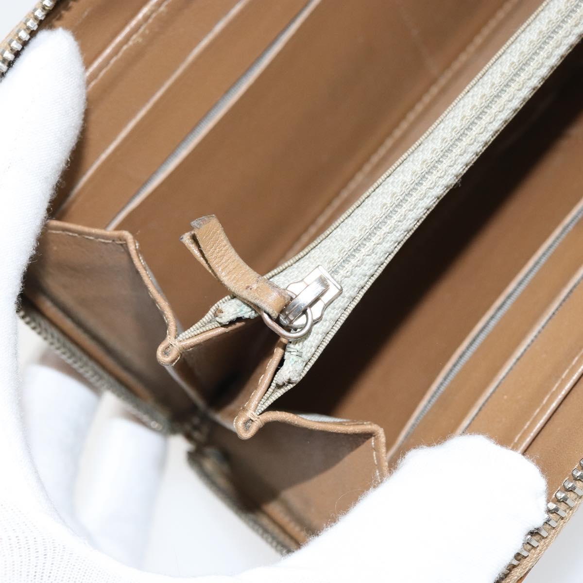 CHANEL Matelasse COCO Mark Long Wallet Patent leather Brown CC Auth am9714