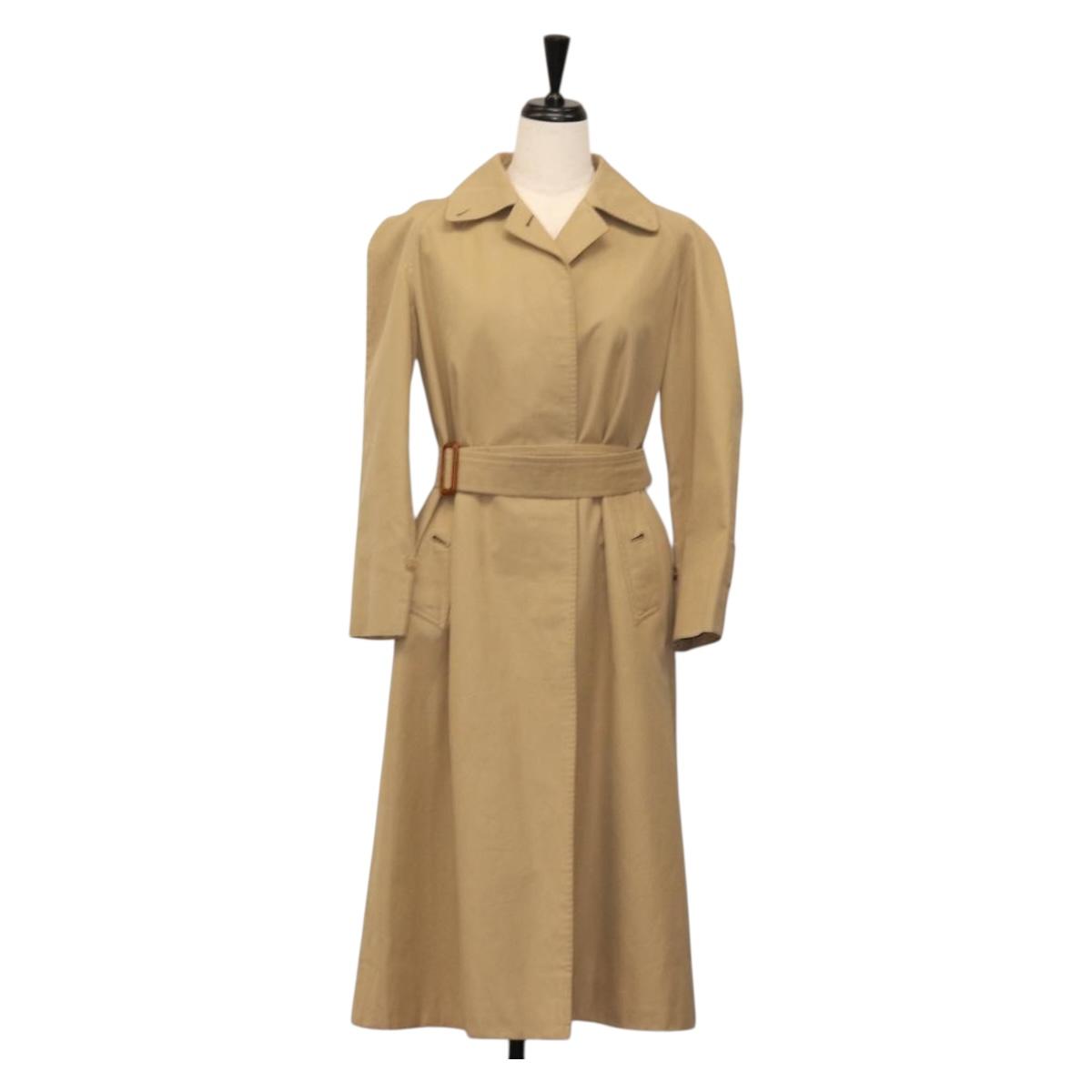 Burberrys Trench Coat Cotton Beige Auth am9717