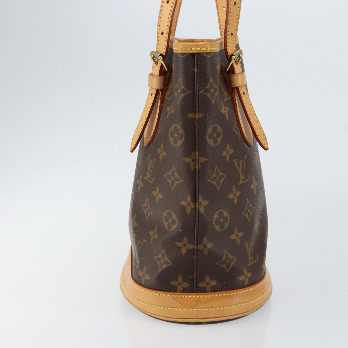 LOUIS VUITTON Monogram Bucket PM Shoulder Bag M42238 LV Auth am9733