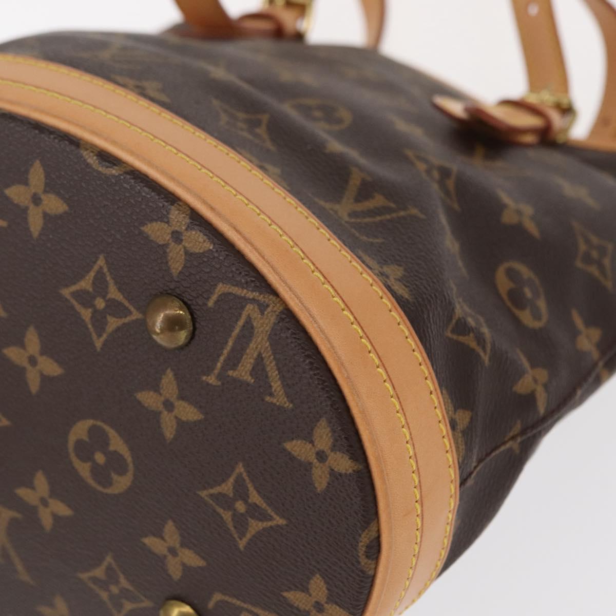LOUIS VUITTON Monogram Bucket PM Shoulder Bag M42238 LV Auth am9735