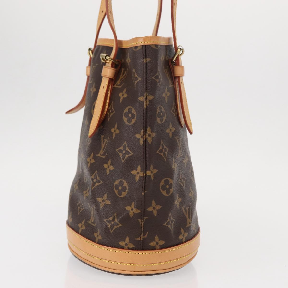 LOUIS VUITTON Monogram Bucket PM Shoulder Bag M42238 LV Auth am9735