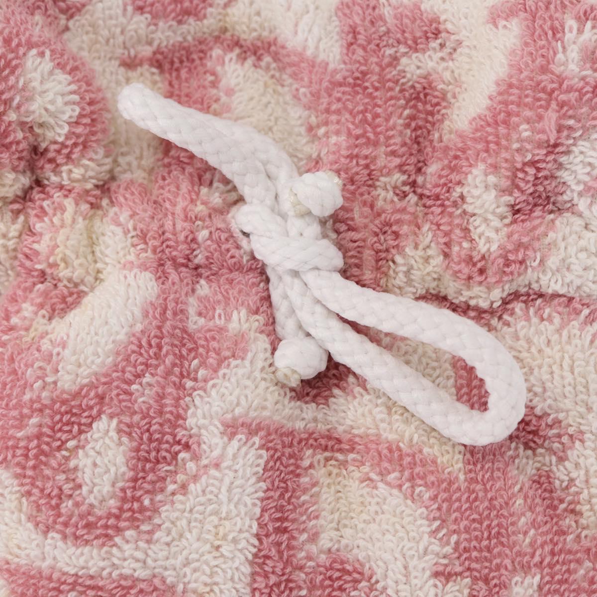 Christian Dior Trotter Canvas Pouch Pile Pink Auth am9744