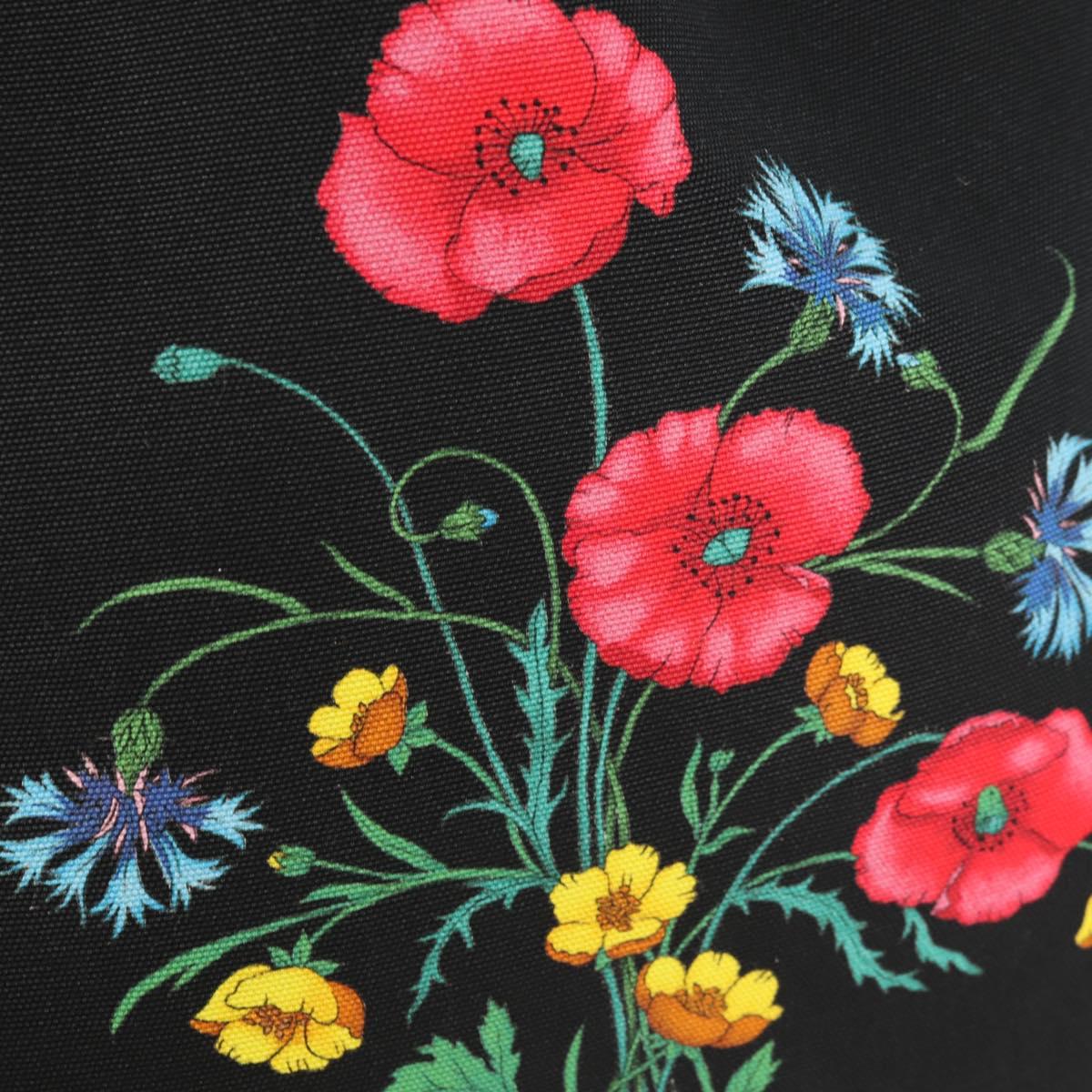 GUCCI Chateau Marmont Tote Bag Canvas Black Gold 552403 Auth am9753M