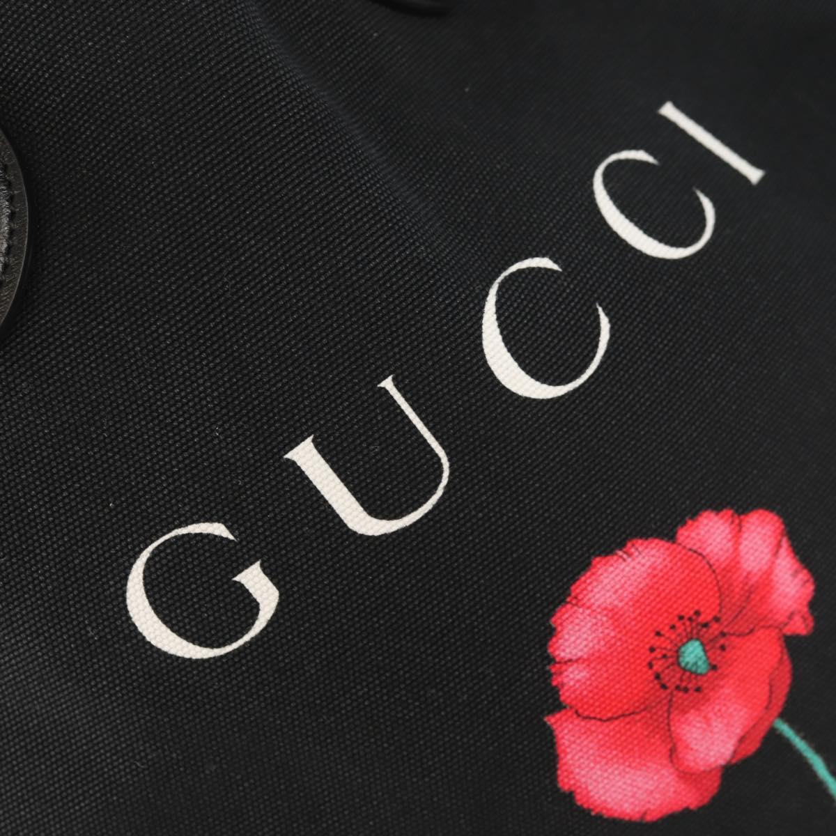 GUCCI Chateau Marmont Tote Bag Canvas Black Gold 552403 Auth am9753M