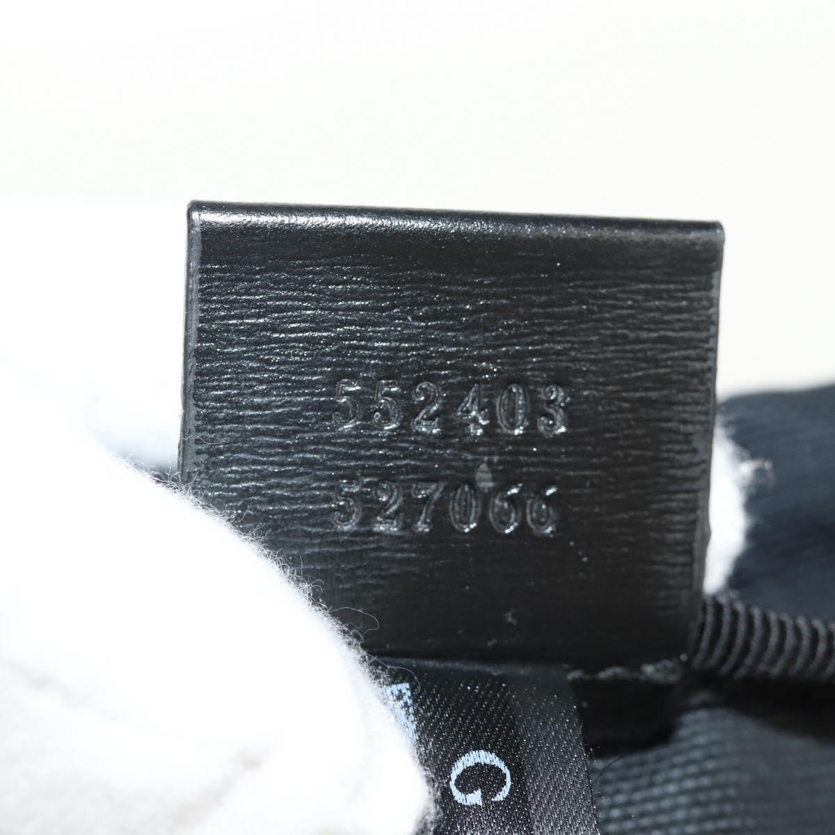 GUCCI Chateau Marmont Tote Bag Canvas Black Gold 552403 Auth am9753M