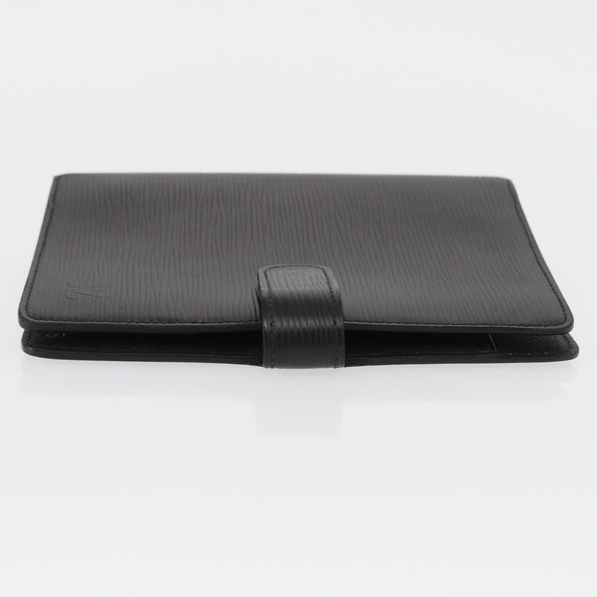 LOUIS VUITTON Epi Agenda MM Day Planner Cover Black R20042 LV Auth am9768
