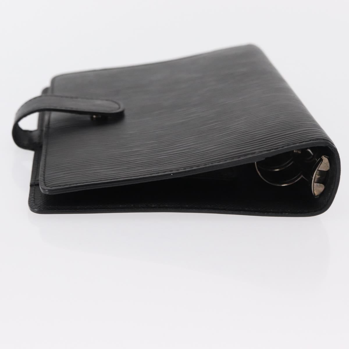 LOUIS VUITTON Epi Agenda MM Day Planner Cover Black R20042 LV Auth am9768