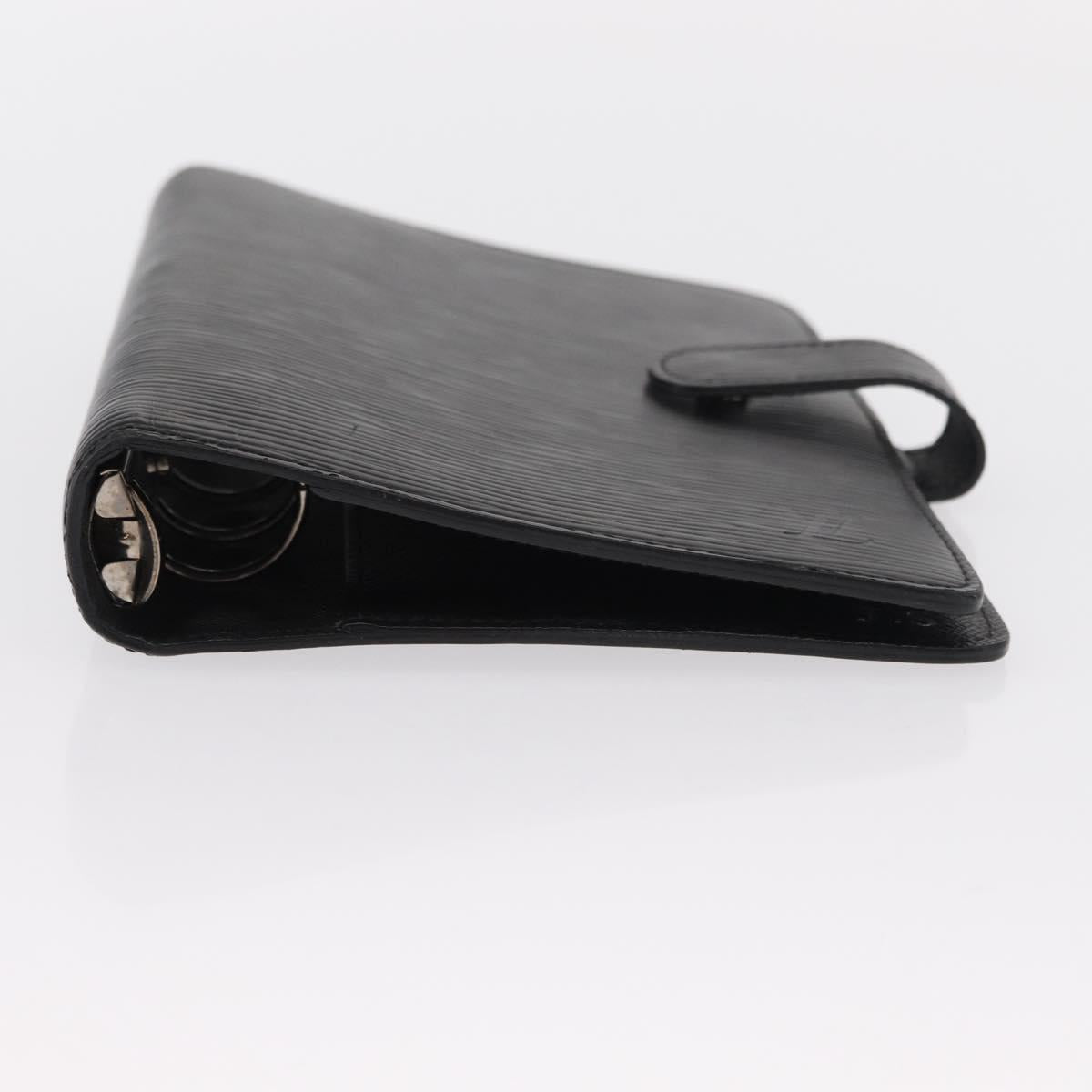 LOUIS VUITTON Epi Agenda MM Day Planner Cover Black R20042 LV Auth am9768