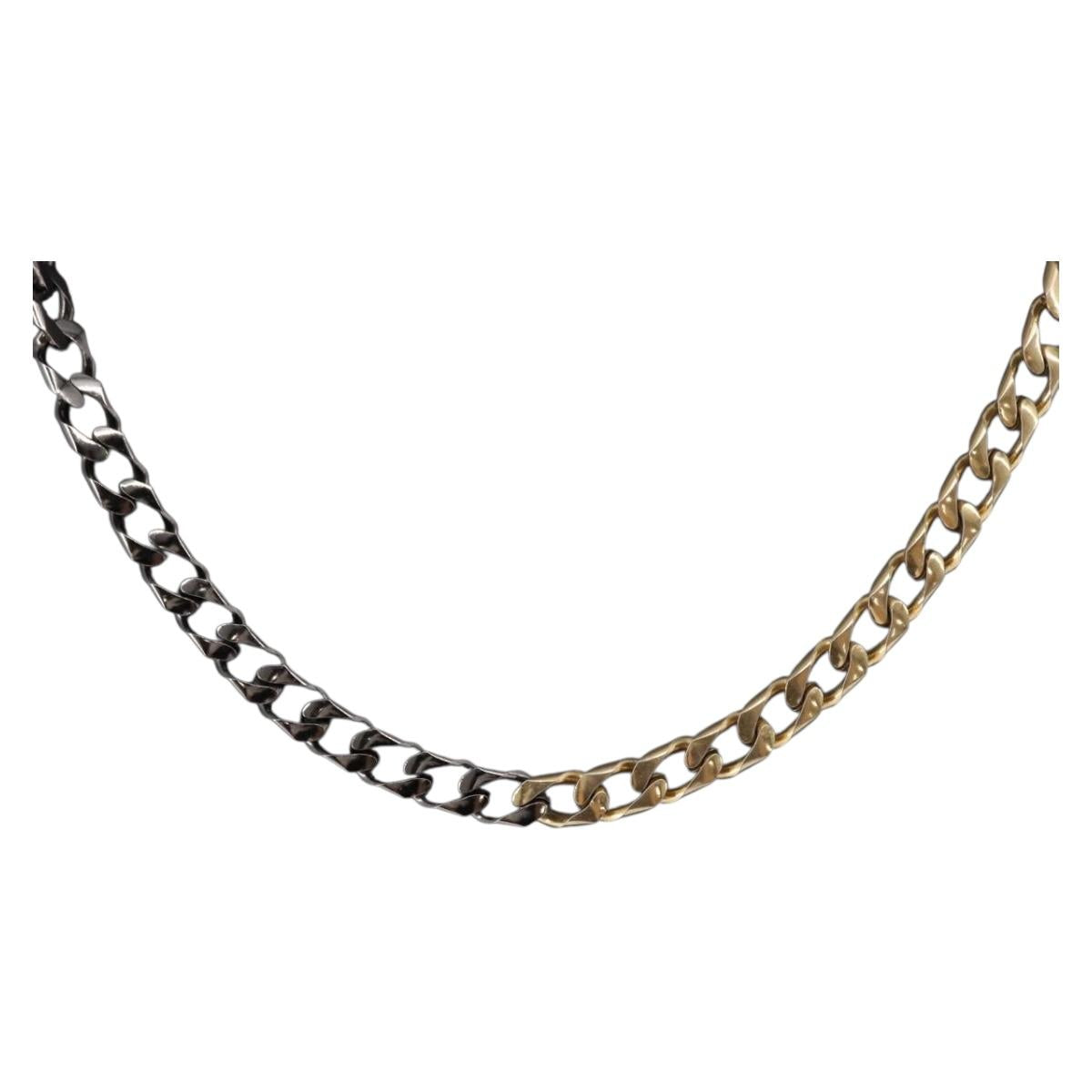 GIVENCHY Chain Necklace metal Gold Tone Auth am9774