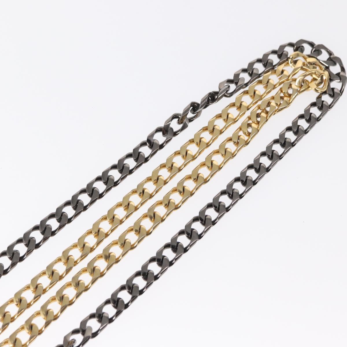 GIVENCHY Chain Necklace metal Gold Tone Auth am9774
