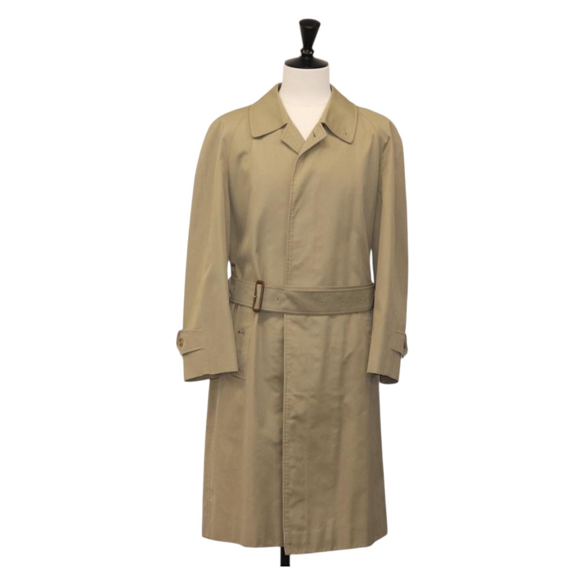 Burberrys Trench Coat Cotton Beige Auth am9780