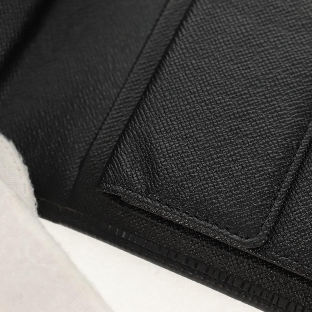 LOUIS VUITTON Epi Porte TresorEtui Papie Wallet Black M63712 LV Auth am9784V