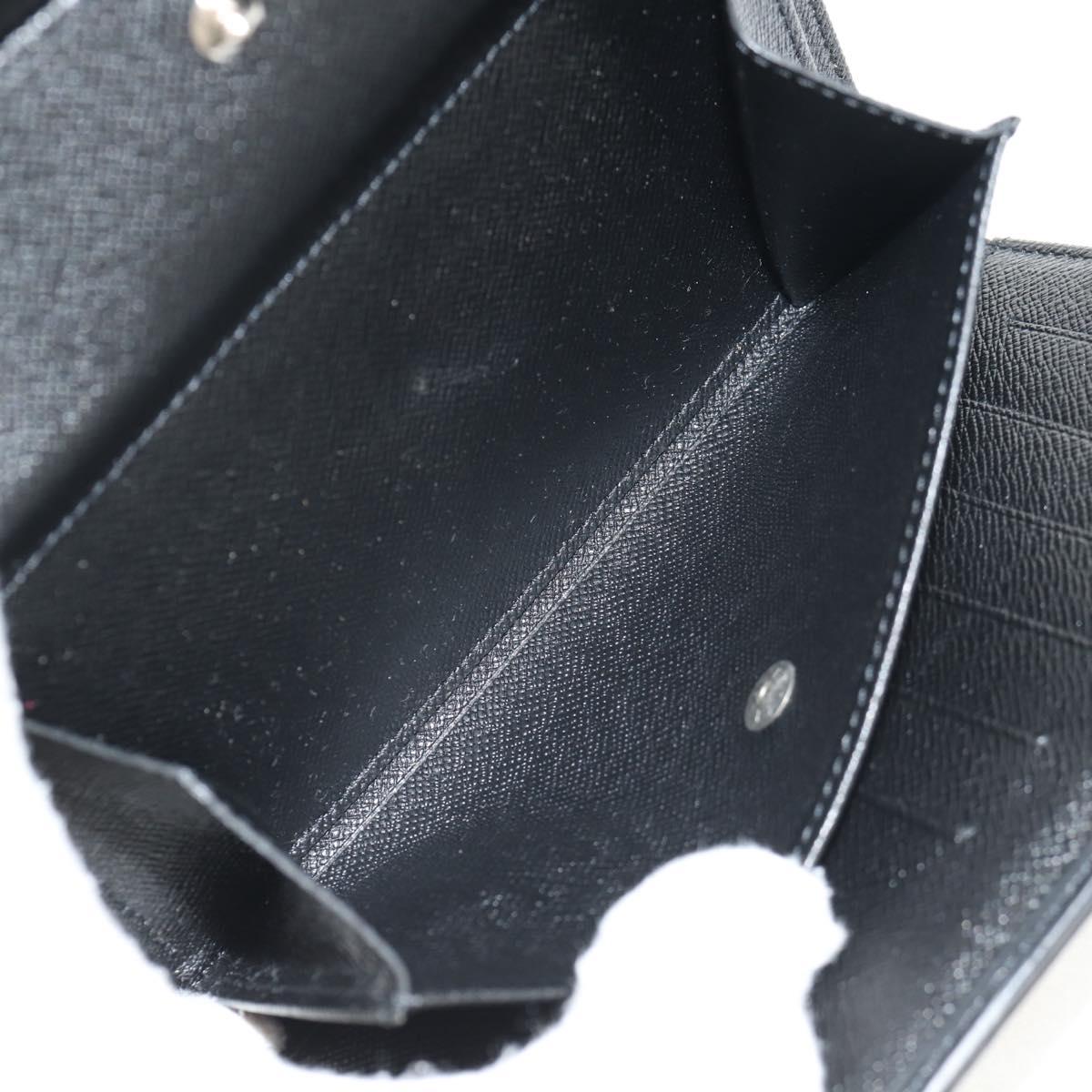 LOUIS VUITTON Epi Porte TresorEtui Papie Wallet Black M63712 LV Auth am9784V