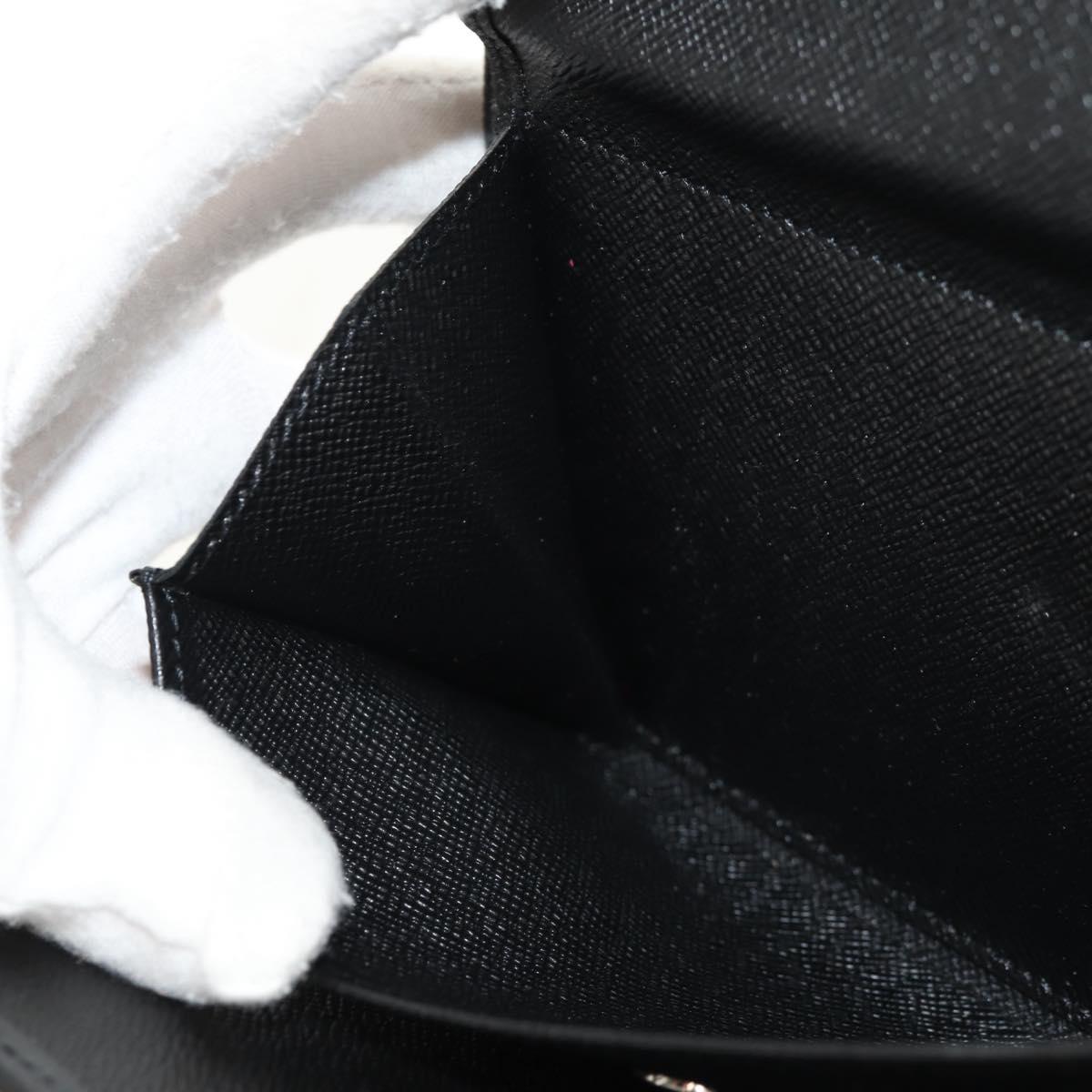 LOUIS VUITTON Epi Porte TresorEtui Papie Wallet Black M63712 LV Auth am9784V