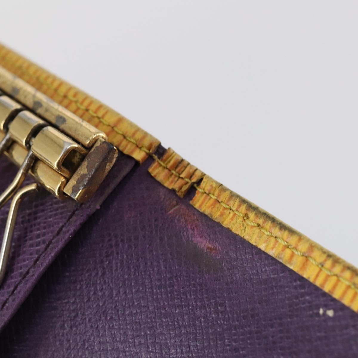 LOUIS VUITTON Monogram Epi Wallet 5 Set Yellow LV Auth am9787