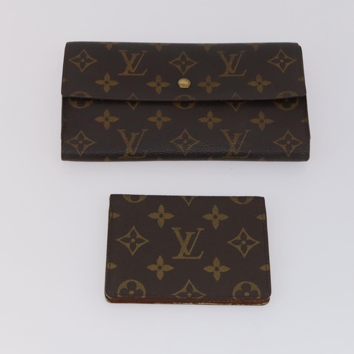 LOUIS VUITTON Monogram Epi Wallet 5 Set Yellow LV Auth am9787