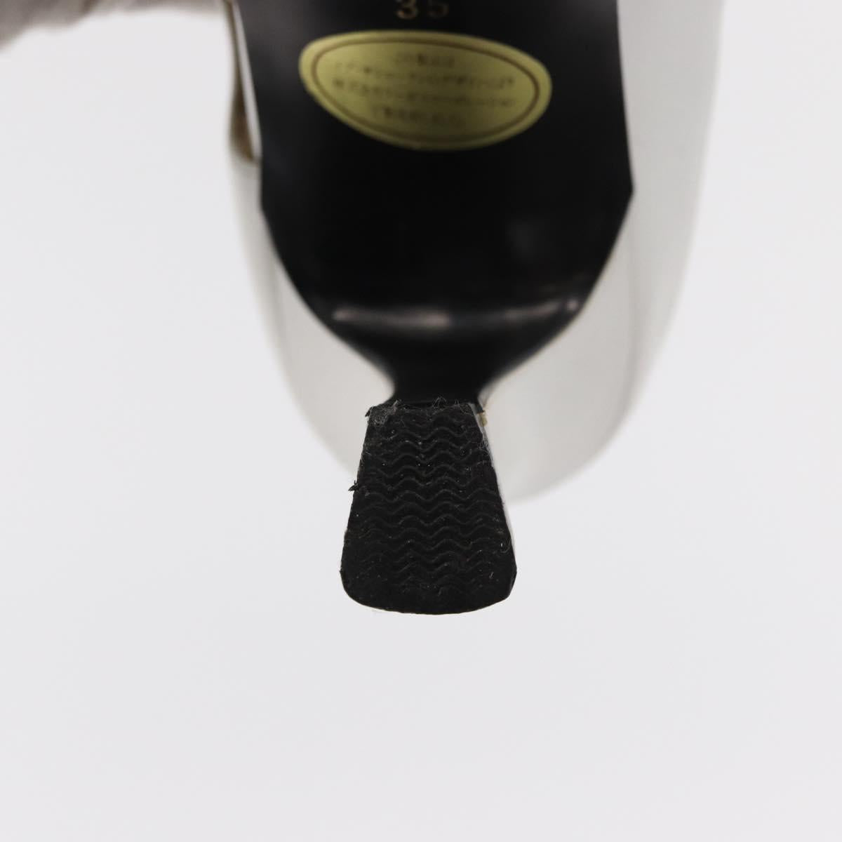 Salvatore Ferragamo Pumps Shoes Leather 35 White Auth am9795