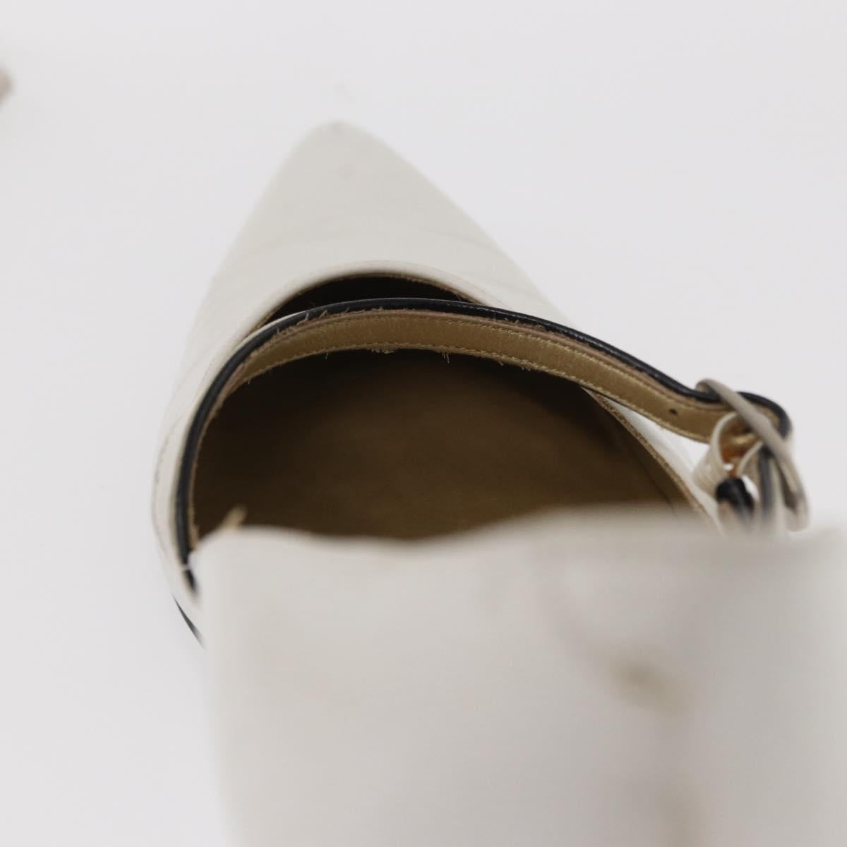 Salvatore Ferragamo Pumps Shoes Leather 35 White Auth am9795