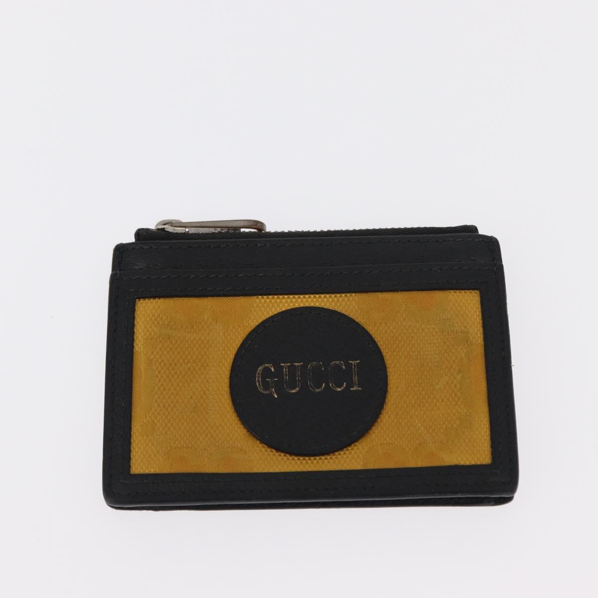 GUCCI GG Canvas Wallet Leather 3 Set Black Auth am9797