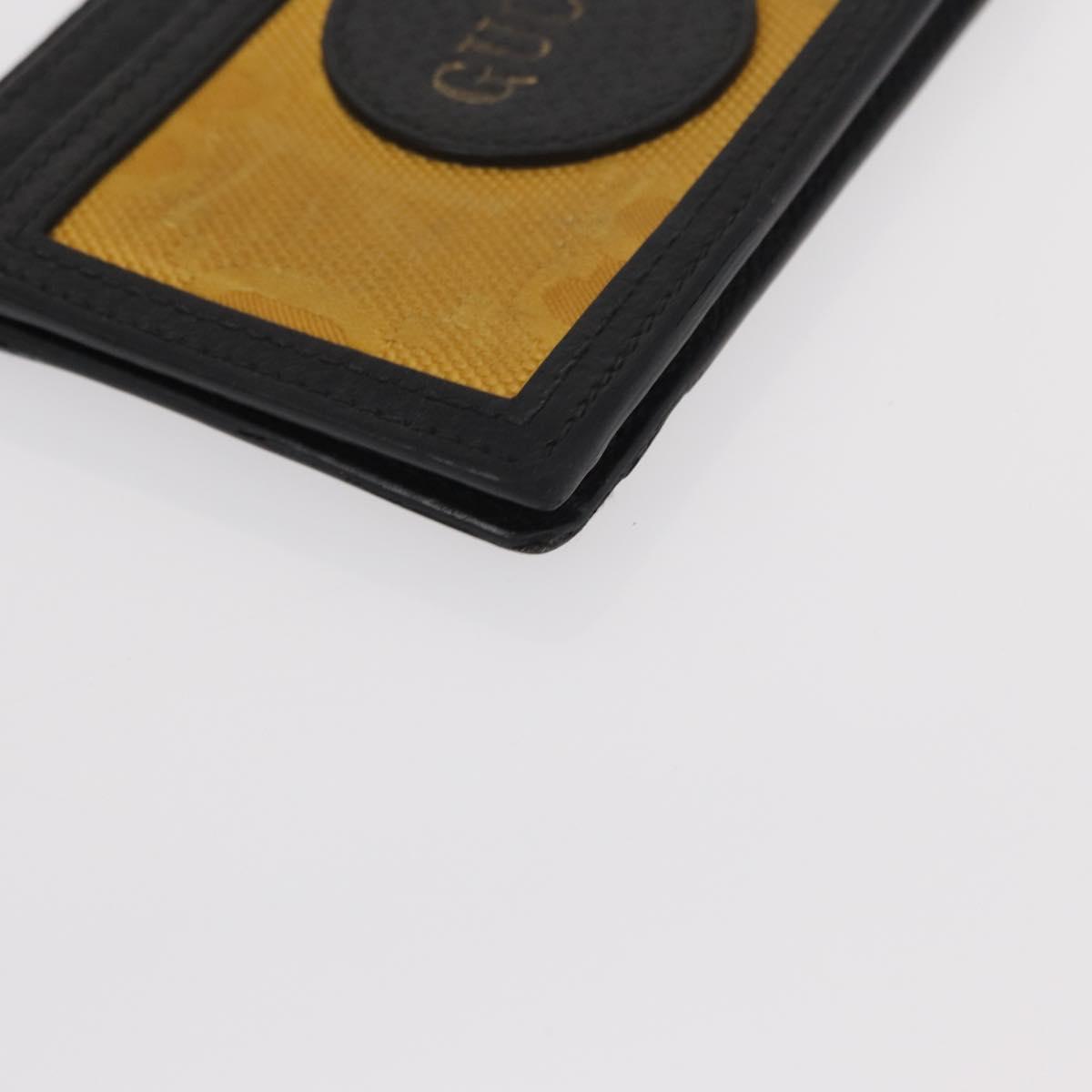 GUCCI GG Canvas Wallet Leather 3 Set Black Auth am9797