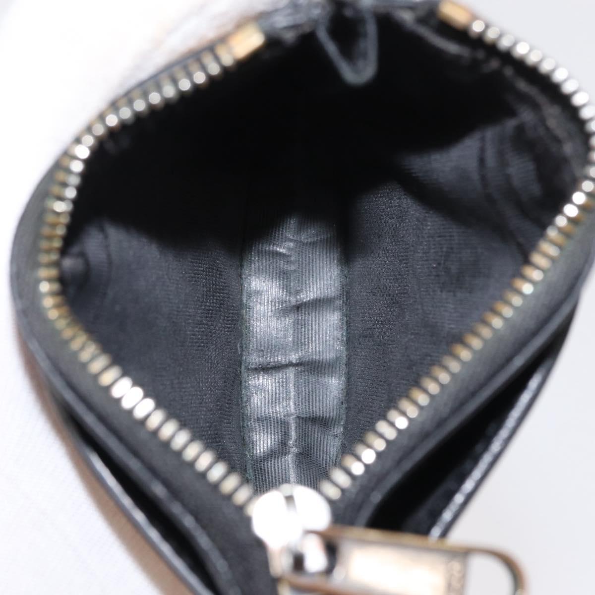 GUCCI GG Canvas Wallet Leather 3 Set Black Auth am9797