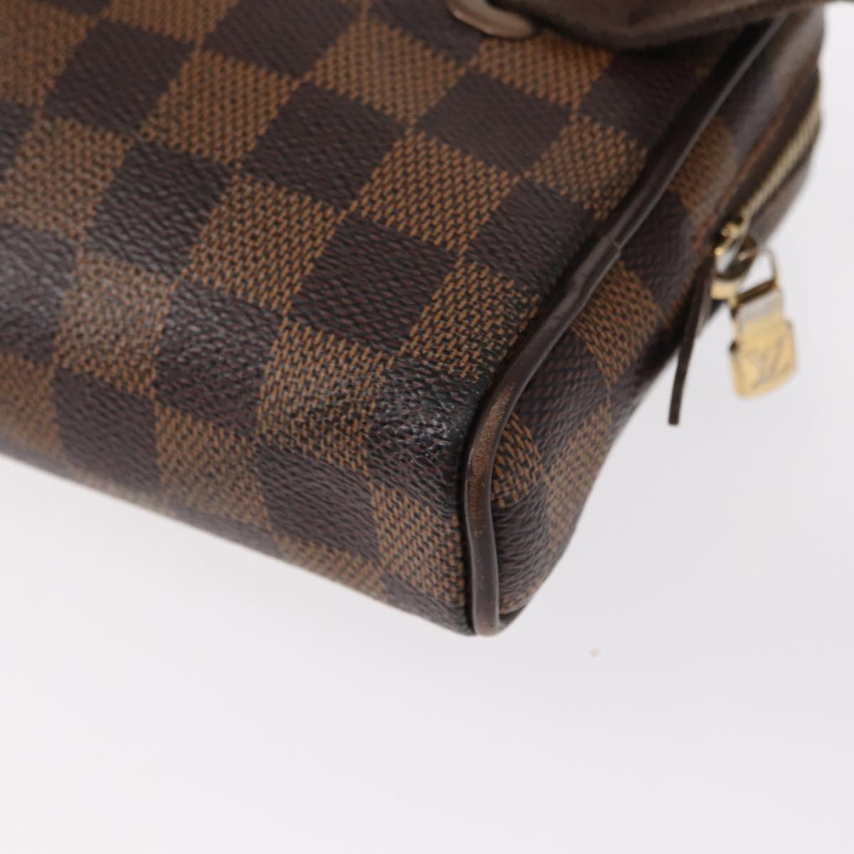LOUIS VUITTON Damier Ebene Bum Bag Brooklyn Waist Bag N41101 LV Auth am9803