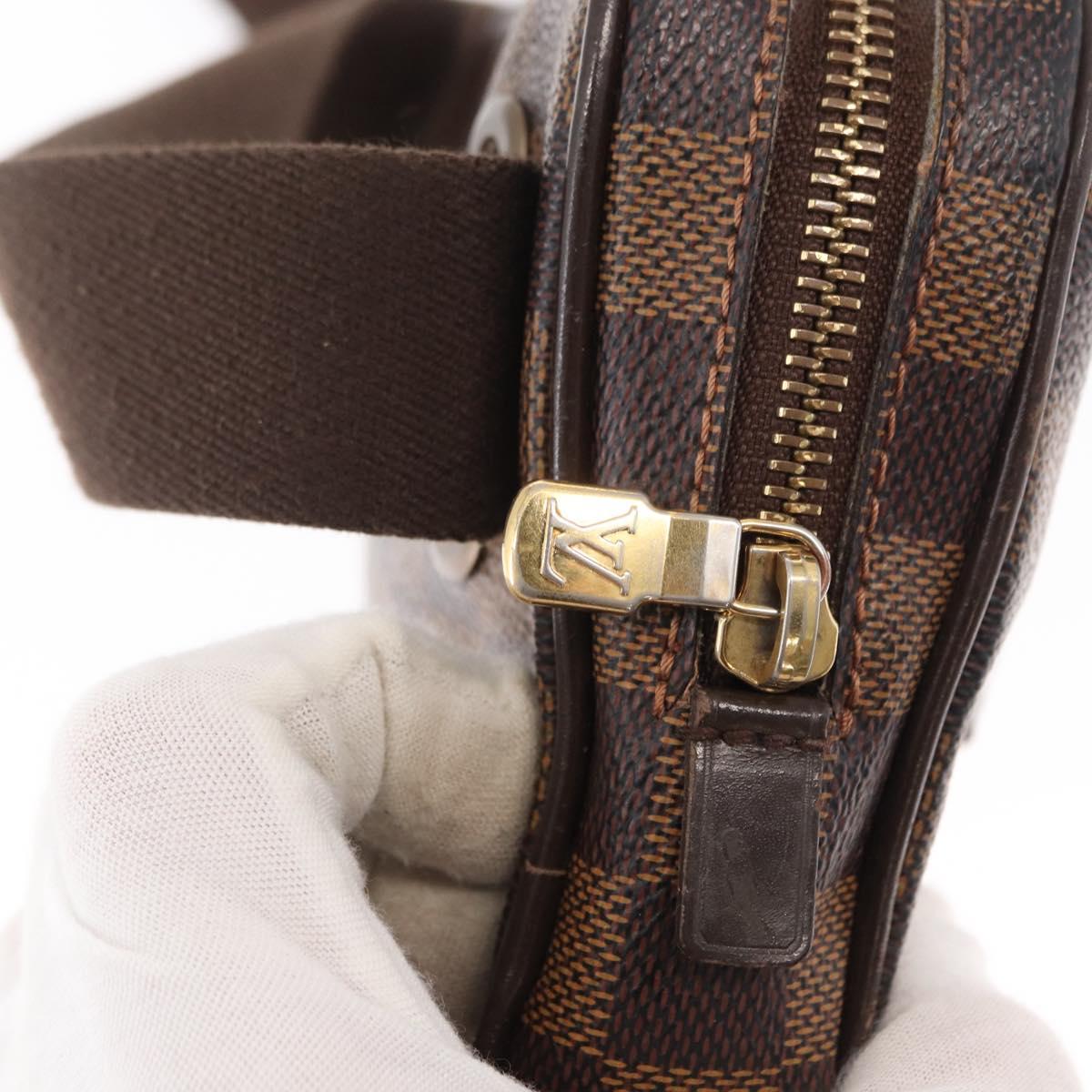 LOUIS VUITTON Damier Ebene Bum Bag Brooklyn Waist Bag N41101 LV Auth am9803