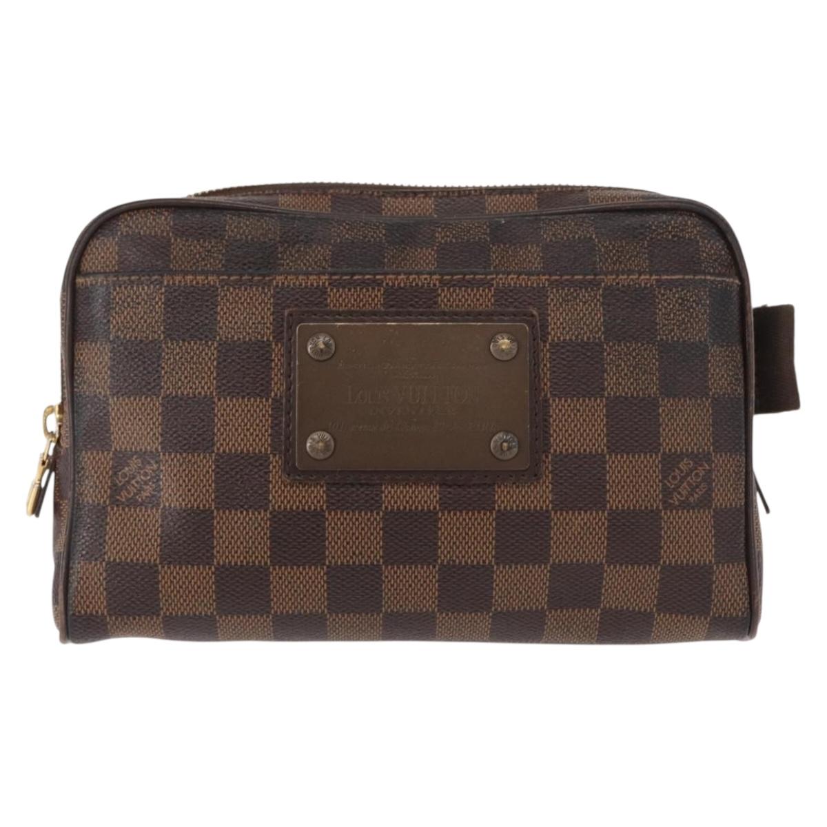 LOUIS VUITTON Damier Ebene Bum Bag Brooklyn Waist Bag N41101 LV Auth am9803